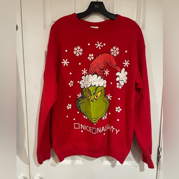 The Grinch Naughty or Nice Christmas Sweater size M - Picture 3 of 6